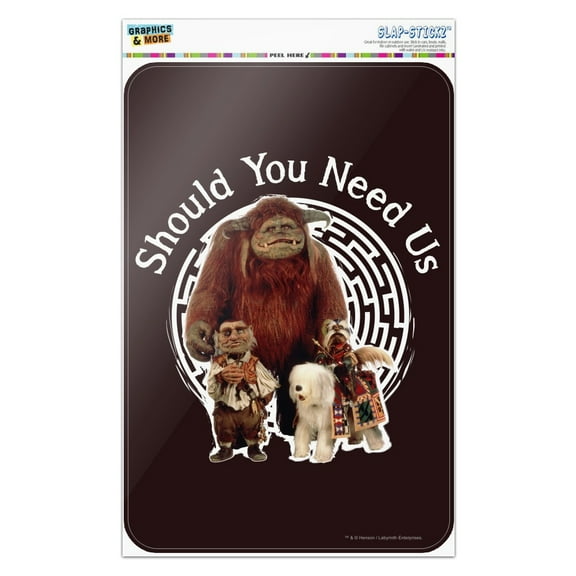 Should You Need Us Labyrinth With Ludo Hoggle and Didymus Home Business Office Sign