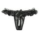 thumbnail image 1 of Braguitas tanga de encaje con abertura en la entrepierna y perlas de masaje para mujer - Ropa interior sexy transparente con ajuste cómodo para 50-70 kg, 1 of 3