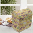 thumbnail image 3 of Animal Stand Mixer Cover, Cartoon Illustrated Repetitive Colorful Multitude OrientalLayout, Kitchen Appliance Organizer Bag Cover with Pockets, 5 Quarts, Mustard Multicolor, by Ambesonne, 3 of 4