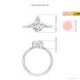 thumbnail image 5 of ANGARA IGI Certified Lab Grown 1 Ct Diamond Engagement Ring for Women in 14K White Gold (Size-6.4mm|Color-F-G|Clarity-VS) | April Birthstone, Anniversary, Jewelry Gift for Women | Diamond Ring, 5 of 8