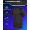 thumbnail image 2 of iXtreme Mens Athletic Shirts - 4 Pack Short Sleeve Dry Fit Sports Workout Shirts for Men, 2 of 7