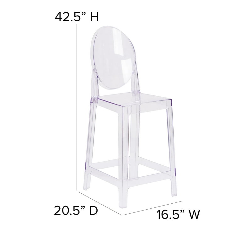 Ghost stools best sale with back