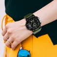 thumbnail image 4 of Reloj deportivo digital para hombre, resistente al agua, para exteriores, con cronómetro, luz LED, multifuncional, para estudiantes, para correr, informal, de moda, para uso diario., 4 of 5