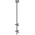 thumbnail image 1 of Tie Down Ground Anchor 59095 Iron Root Double Head; Class II Tested Force-550 Pound Soil Class; 3/4 Inch Diameter x 30 Inch Length; 4 Inch Double Helix; Black Painted, 1 of 2