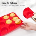 thumbnail image 7 of Redfly 2 Pack Silicone Muffin Pan & Cupcake Pans for Baking - 12 Cup Regular Size BPA Free Egg Bites Molds, 7 of 7
