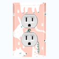 thumbnail image 1 of Metal Light Switch Plate Cover Cute Nature Wild Animals Pink ZOO004, 1 of 13