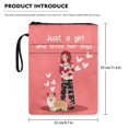 thumbnail image 5 of HELLHERO Girl and Corgi Pattern Design Book Protector Bible Covers for Handle Carrying Book Case Polyester with Lightweight and Washable, 5 of 5