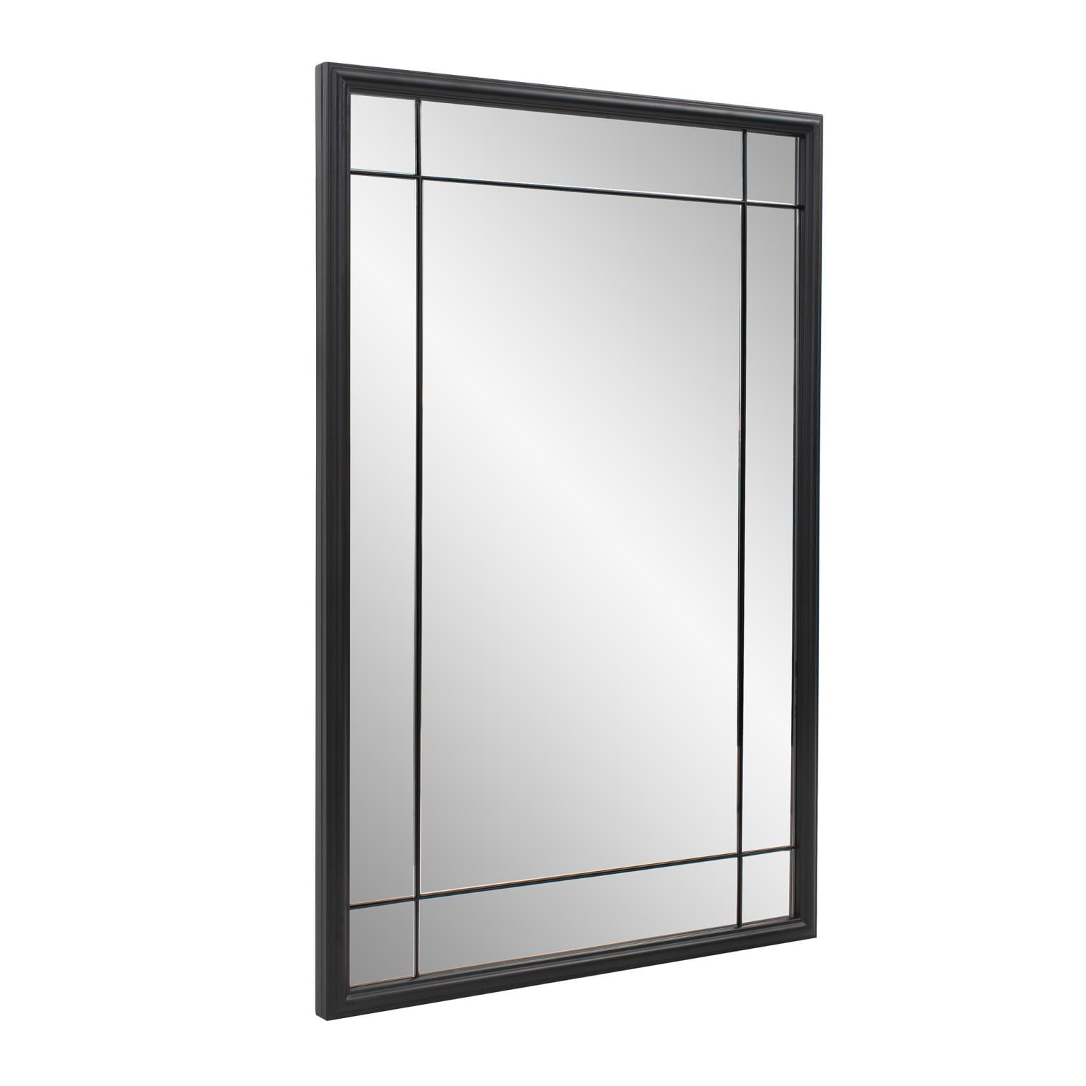 Tyler Dillon Antique Brass Metal French Multi-Panel Framed Vantiy and Wall Mirror - 36"H x 24"W