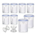 thumbnail image 1 of 8 Juegos de Recipientes de Pintura con Bola Mezcladora de Acero Inoxidable, Tazas de Almacenamiento de Pintura de Retoque para Volver una Pintar la Pintura Sobrante, 1000 Ml, 1 of 5