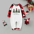 thumbnail image 2 of mgoYE Matching Christmas Pajamas for Family , Christmas Tree Letter Print Holiday PJs Sleepwear Loungewear for Men/Women/Kids/Baby(Red,9-12 Months), 2 of 9