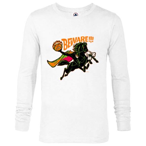Disney 100 The Headless Horseman Halloween Beware!!! D100 - Long Sleeve T-Shirt for Men - Customized-White