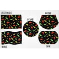 thumbnail image 2 of Hot Peppers Placemats by Penny's Needful Things (Oval - Set of 2), 2 of 2