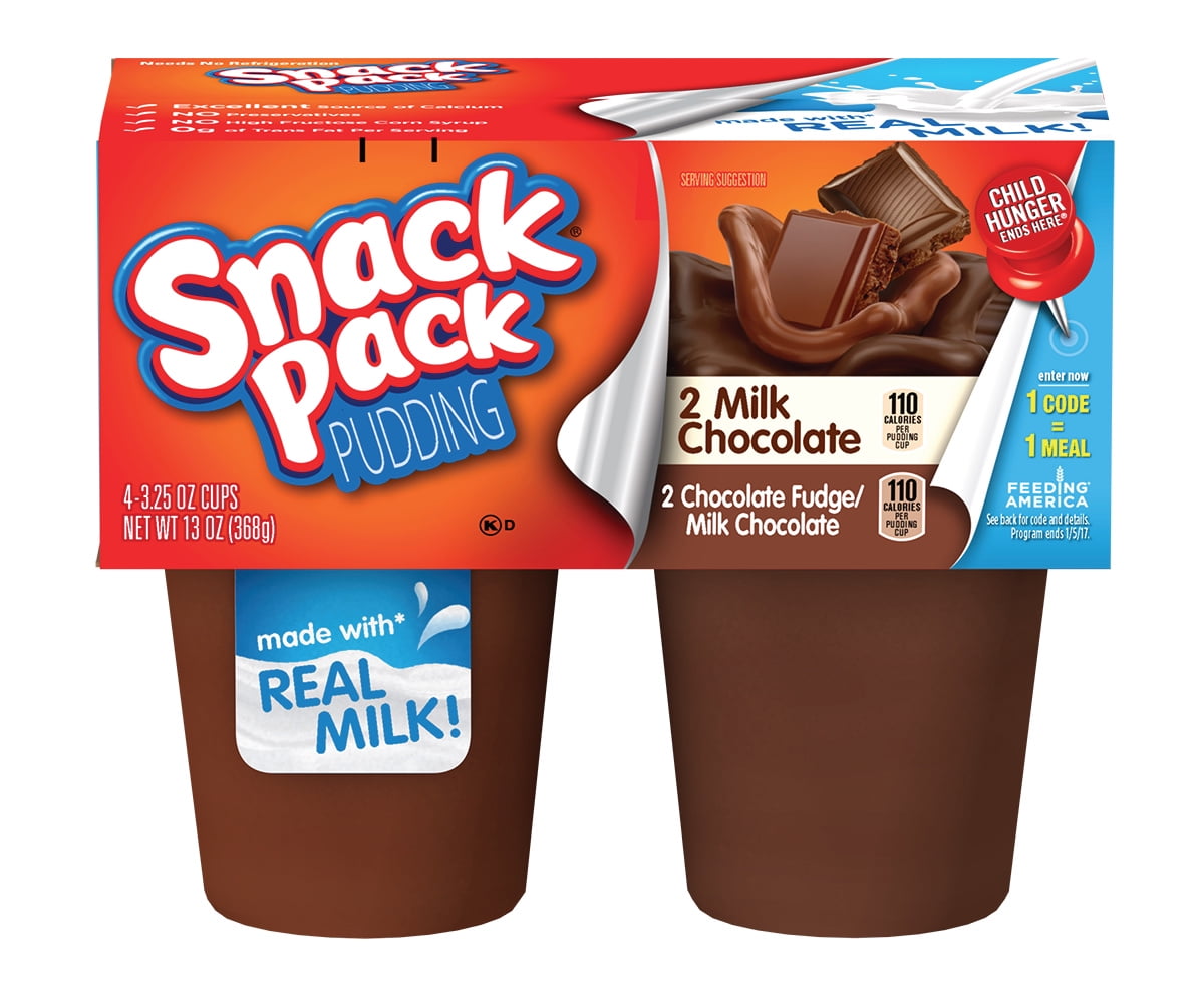 Snack Pack Milk Chocolate Variety Pudding Cups 3.25 Oz. 4 Count BrickSeek