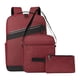 thumbnail image 1 of Wadada - Juego de 3 mochilas para hombre y mujer, mochila para portátil de 16,1 pulgadas, ideal para estudiantes de secundaria y universitarios, con puerto de carga USB, mochila grande para, 1 of 2