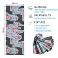 thumbnail image 2 of French Bulldog and Flower Hot Yoga Mat Towel Non Slip for Hot Yoga - Quick-Drying Yoga Mat Cover with 4 Corner Pockets with Travel Bag - Hot Yoga Towel Non Slip Grip Moisture Wicking Sweat 70"x26", 2 of 6
