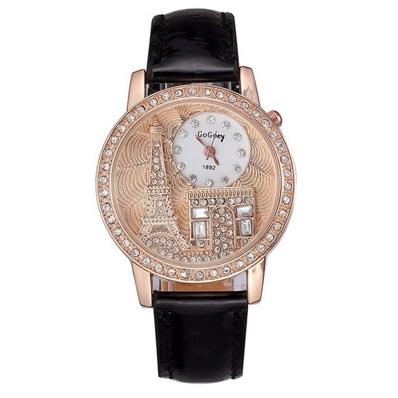 European Eiffel Tower Crystal Face GoGoey Woman Quality Fashion Watch-375