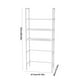 thumbnail image 4 of Estante de almacenamiento sobre el inodoro blanco | Organizador de baño, estanterías de 3 niveles | Acero inoxidable y plástico, impermeable, 60" x 18" | Ahorro de espacio, estable | Contiene, 4 of 8