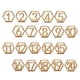 thumbnail image 1 of Bearachild Letrero de números de de con Base Hexagonal rústica boda compromiso decoración fiesta suministros esquina para Artesanía, 1 of 6