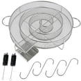 thumbnail image 1 of Boîte Génératrice Ronde en Acier Inoxydable pour Fumée Froide Viande Bœuf Saucisse Saumon Fumeur Saveur Rassemblements BBQ Extérieurs (Argent), 1 of 10