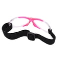 thumbnail image 3 of Gafas de baloncesto profesionales al aire libre banda para la cabeza ajustable gafas de seguridad deportivas duraderas rosa, 3 of 5