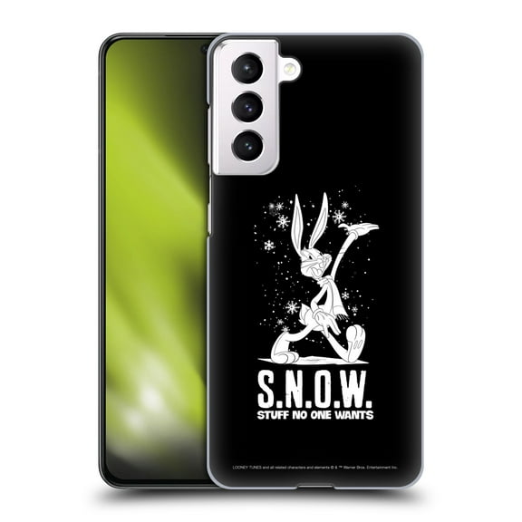 Head Case Designs Officially Licensed Looney Tunes Season Bugs Bunny Snow Hard Back Case Compatible with Samsung Galaxy S21 5G