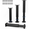 thumbnail image 1 of Black Metal Furniture Legs Set of 4 for Sofa, Bed, Cabinet with Screws Included, 1 of 4