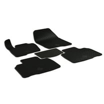 Set of 5 Black Rubber All Weather Floor Mats OE Fit for Ford Edge 2016-2019
