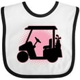 thumbnail image 3 of Inktastic Golfing Girls Golf Cart Girls Baby Bib, 3 of 4