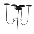 thumbnail image 4 of Candelabro de metal, candelabro con candelabro, soporte para velas votivas creativas, candelabro de hierro, para inauguración de la casa en la fiesta Estilo E 255 cm x 21 cm Macarena Candelero, 4 of 8