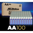 ACDelco AA Batteries, Super Alkaline AA Battery, 100Count