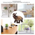 thumbnail image 6 of Riousery Wealth Lucky Elephant Statue Resin Feng Shui Figurine Home Decoration for Living Room Housewarming Gift, Medium 5.91 Inches / 15 cm, Brown, 6 of 9