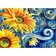 thumbnail image 1 of Kit de pintura de diamantes Van Gogh 5d, noche estrellada, mosaico de bordado de diamantes completo, punto de cruz, olas de Kanagawa, pintura famosa ukiyo-e, 1 of 4