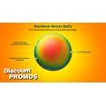 thumbnail image 3 of 10 Rainbow Stress Balls Pack - Round, Stress Reliever, Hand Therapy, Lightweight - Rainbow, 3 of 5