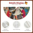 thumbnail image 3 of Rateoe Vibrant Bunny Ride Pattern Christmas Tree Skirt with Ties, Christmas Tree Decorations, Farmhouse Christmas Decor Xmas Holiday Decorations-, 3 of 6