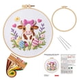 thumbnail image 1 of Easter Kit Printed And Eggs Embroidery Set For Beginners | Complete DIY Craft Thoughtful Easter Gift Spring Wall Art, 1 of 9