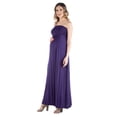 thumbnail image 2 of Maternity Strapless Empire Waist Pleated Maxi Dress, 2 of 7