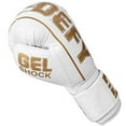 thumbnail image 4 of DEFY Sports Boxing Gloves for Men & Women Training MMA Muay Thai - Punching Heavy Bags, White Gold, 16 oz, 4 of 5
