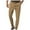 Khaki, variant on OSOLU Men Solid Color Casual Loose Button Up Pants Straight Leg Business Comfortable Trousers Fashionable Classic Leisure Bottoms