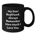 thumbnail image 2 of Funny Sweetheart Gifts, Christmas Unique Ideas, Black Coffee Mug for Him, 'My Dear Sweetheart Always Remember How Much I Love You' Quote, 2 of 4