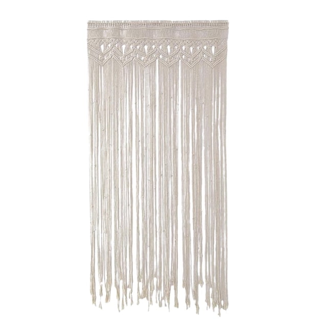 Tapiz bohemio hecho a mano, tapiz elegante, cuerda de algodón, tapiz tejido, cortina, tapiz de macramé para , restaurante, oficina, Sunnimix Macramé Tela decorativa