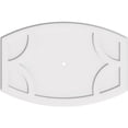 thumbnail image 1 of Ekena Millwork CMP36X24KY-01000 1 in. ID x 19.5 in. Rectangle Kailey Architectural Grade PVC Contemporary Ceiling Medallion, 1 of 1