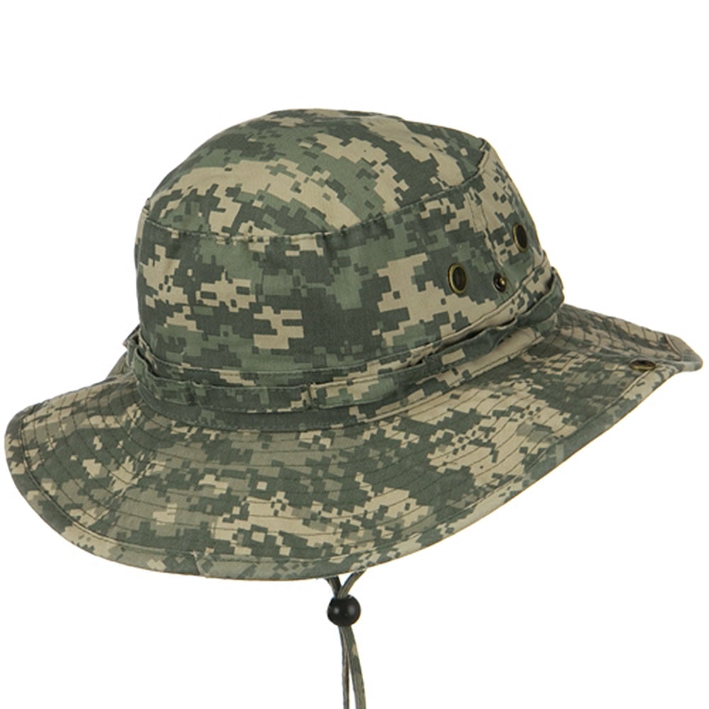 Big Size Washed Camo Hunting Hats - Digital XL-2XL