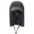 thumbnail image 2 of Chapeau de Visière de Sport Extérieur Randonnée Protection Visage Cou Pêche Protection Solaire, 2 of 7