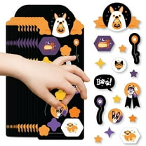 Big Dot of Happiness Halloween Pets - Cats and Dogs Party Favor Kids Stickers - Birthday Goodie Bag Filler - 16 Sheets - 256 Stickers
