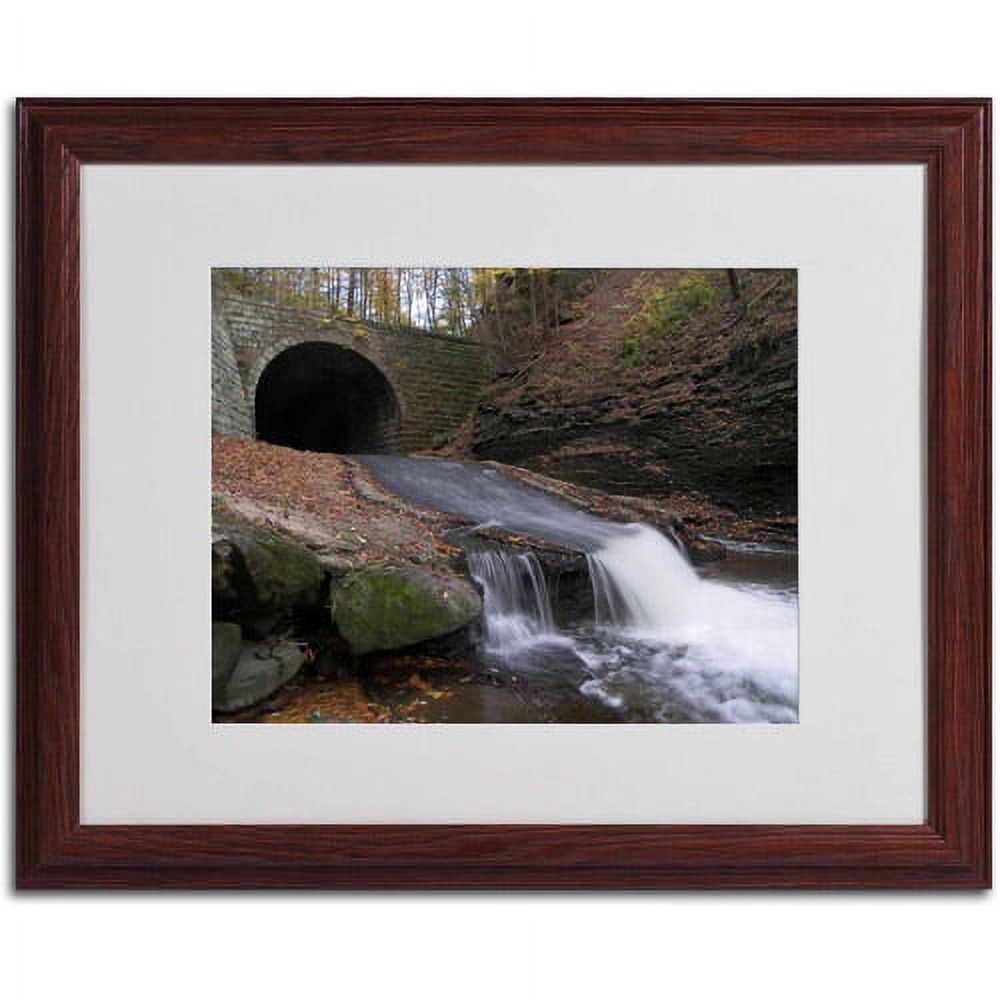 Trademark Fine Art "Monotonous Beauty" Canvas Art by Monica Fleet, White Matte, Wood Frame