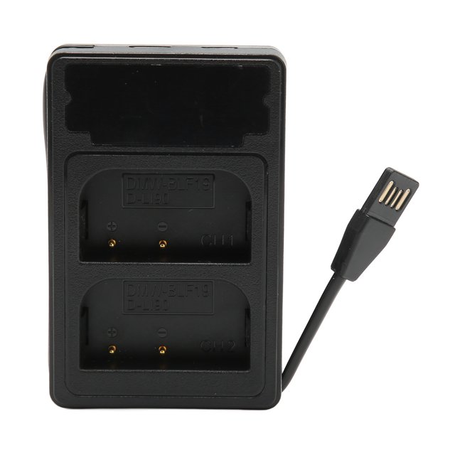 Batería de cámara dual protección de seguridad inteligente de viaje de 5 V Batería USB dual de alta velocidad con pantalla LCD para Gh5ll para S5 GH6 para DC S5GK