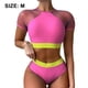 thumbnail image 2 of Nuevo bikini sexy de cintura alta con traje de baño de malla, 2 of 7