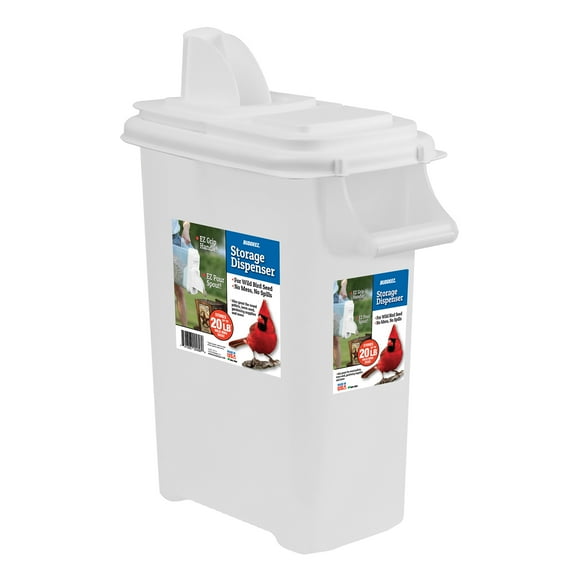 Buddeez 16 QT.  Bird Seed Storage Dispenser