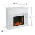thumbnail image 2 of SEI Furniture Wansford Contemporary Wood Alexa Smart Fireplace in White, 2 of 2