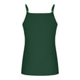 thumbnail image 5 of Sevevn Women's Fashion Solid V-Neck Camisole - Short Sleeves Casual Tank Top Army Green M Summer Gift, 5 of 6